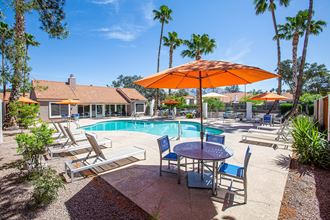 Pool Exterior at Orange Tree Village Apartments in Tucson AZ