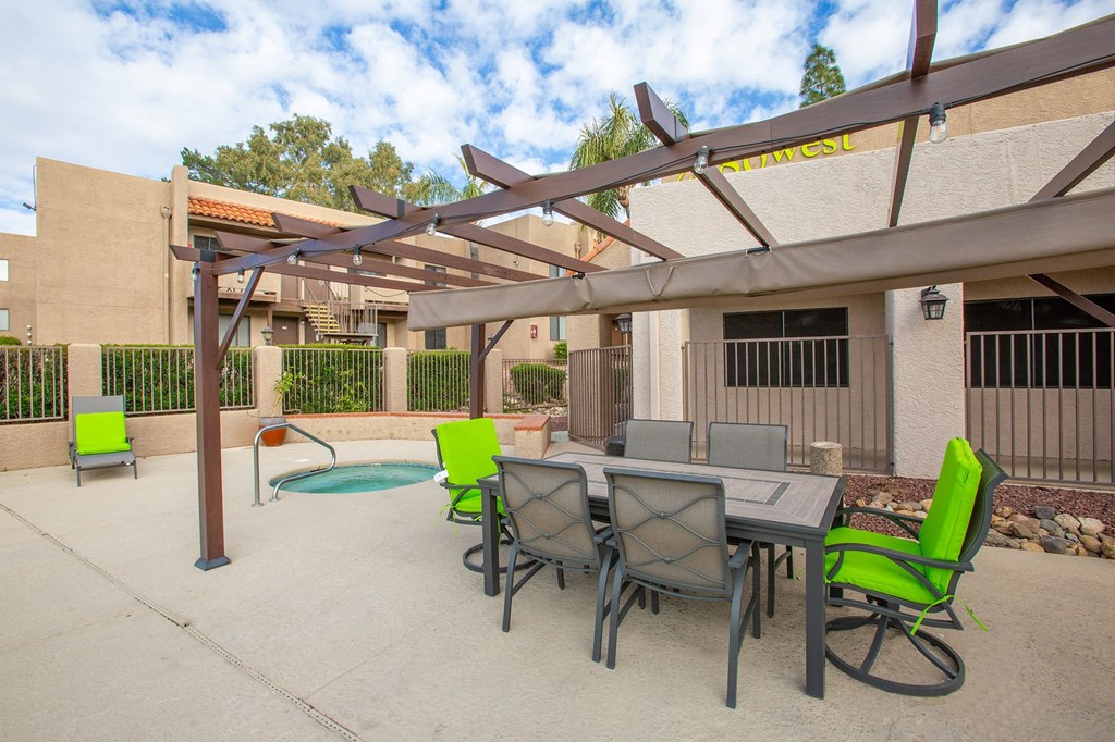 Pool Ramada at La Lomita Apartments in Tucson Arizona