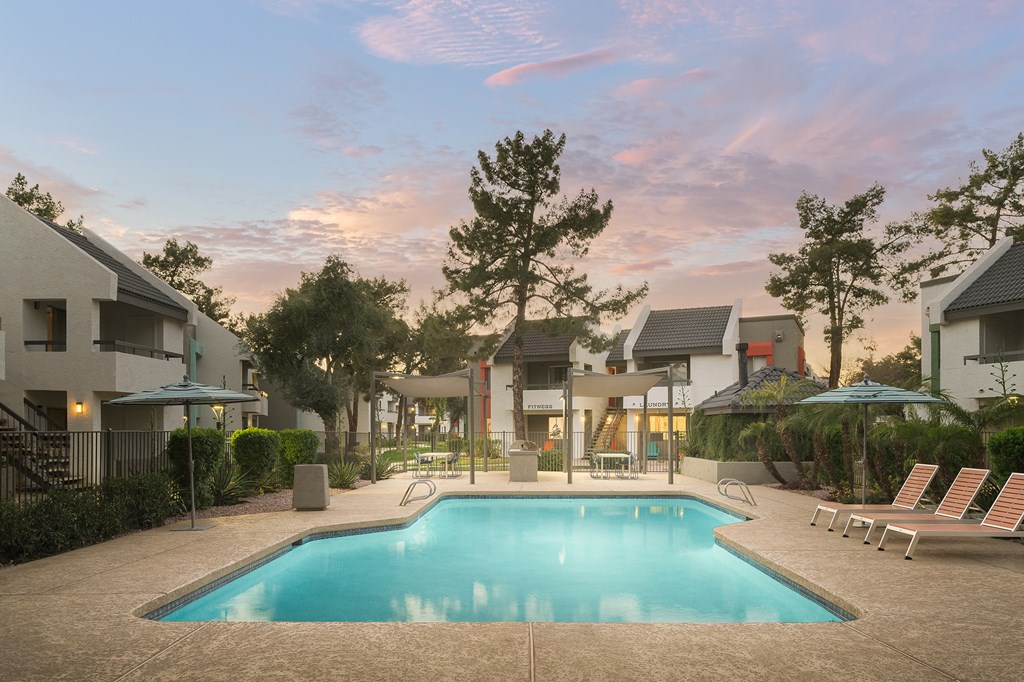 Pool and Lounge Area at Orchard on Gilbert in Gilbert AZ