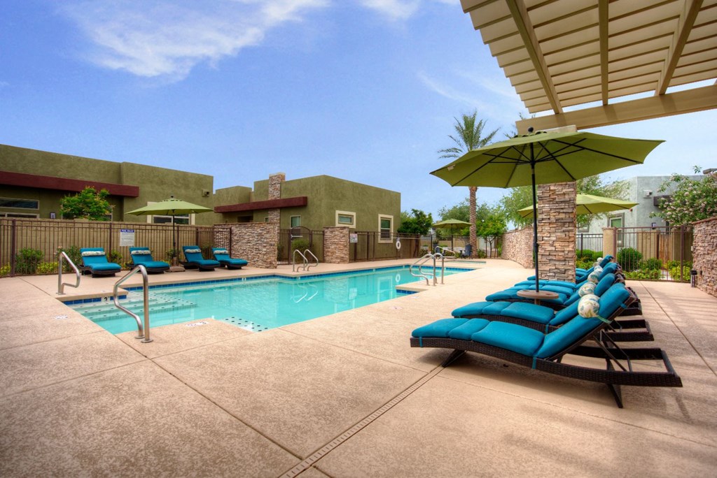Pool & Pool Patio at Palm Valley Villas in Goodyear, AZ