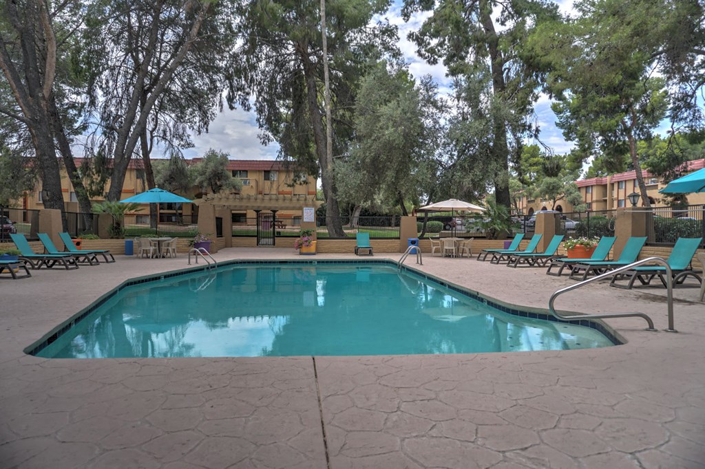 Pool & Pool Patio at The View At Catalina Apartments in Tucson, AZ