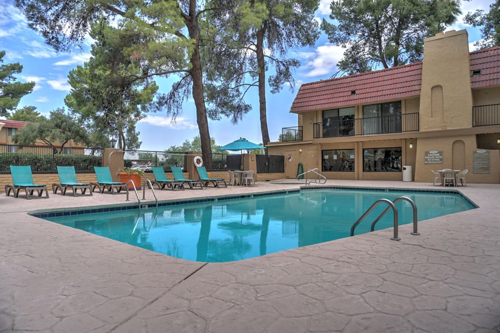 Pool & Pool Patio at The View At Catalina Apartments in Tucson, AZ
