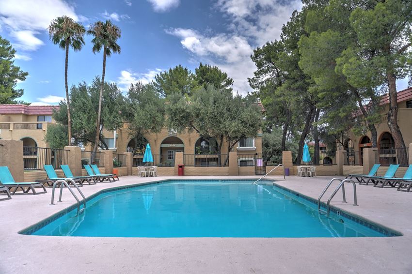 Pool & Pool Patio at The View At Catalina Apartments in Tucson, AZ - Photo Gallery 1