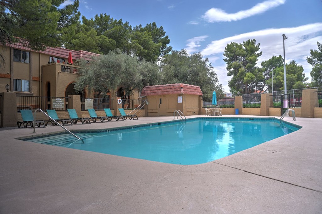 Pool & Pool Patio at The View At Catalina Apartments in Tucson, AZ
