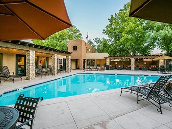 Pool & Pool Patio at tierra pointe apartments in Albuquerque, nm - Photo Gallery 6