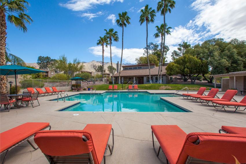 Pool and pool patio at Sunrise Ridge Apartments in Tucson AZ - Photo Gallery 1