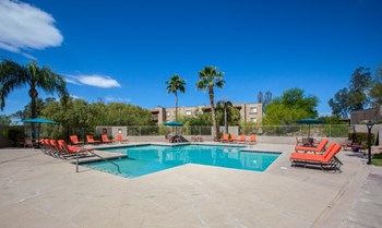 Pool and pool patio at Sunrise Ridge Apartments in Tucson AZ - Photo Gallery 3