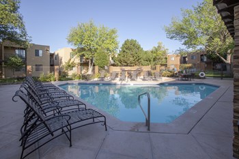 Pool and pool patio at Tierra Pointe Apartments in Albuquerque NM October 2020 (3) - Photo Gallery 10