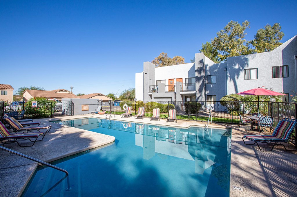 Pool at Acacia Hills Apartments in Tucson Arizona