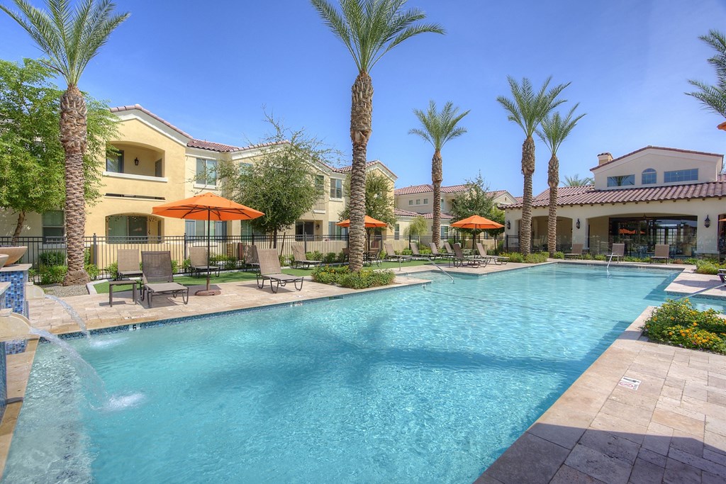 Pool at Bella Victoria Apartments in Mesa Arizona January 2021