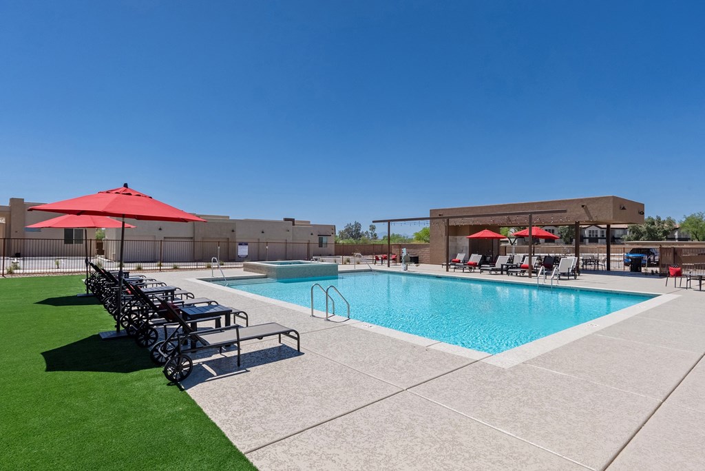 Pool at Casitas Catalina Apartments in Tucson