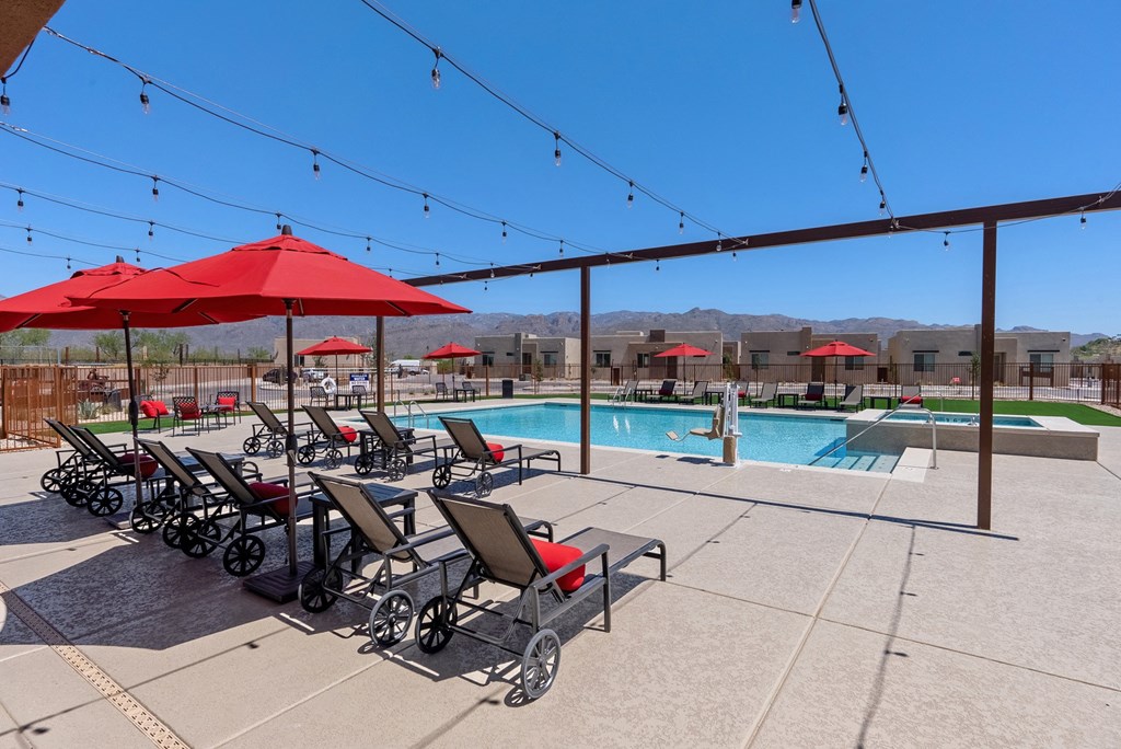 Pool at Casitas Catalina Apartments in Tucson
