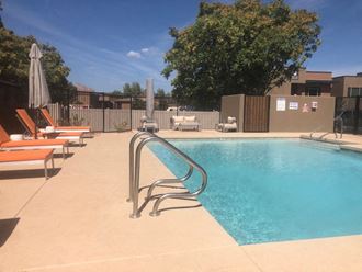 Pool at Pinot Lofts in Sedona Arizona July 2020
