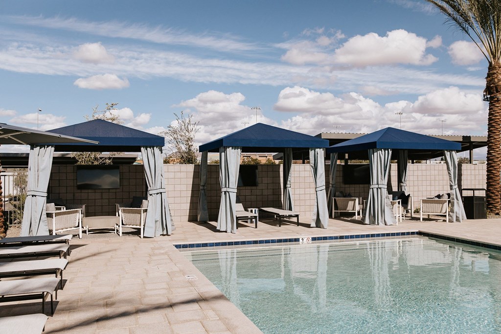 Poolside Cabana at The Aster at Mountain Vista in Mesa Arizona