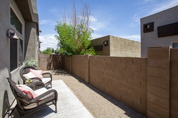 Private Patio at Sabino Vista Apartment Homes in Tucson Arizona - Photo Gallery 4