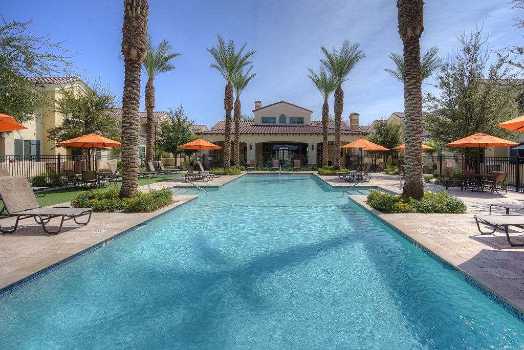 Resort Style pool at Bella Victoria Apartments in Mesa Arizona January 2021 2