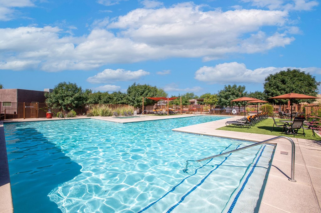 Resort style pool at Sabino Vista Apartments in Tucson