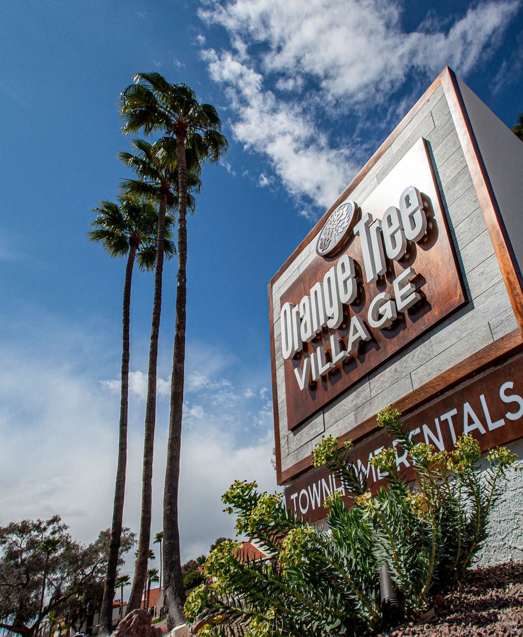 Signage at Orange Tree Village Apartments in Tucson AZ