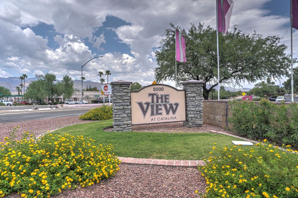 Signage at The View At Catalina Apartments in Tucson, AZ