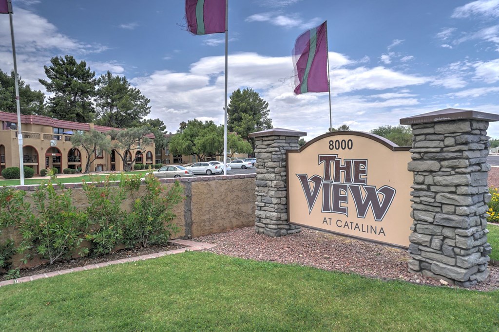 Signage at The View At Catalina Apartments in Tucson, AZ