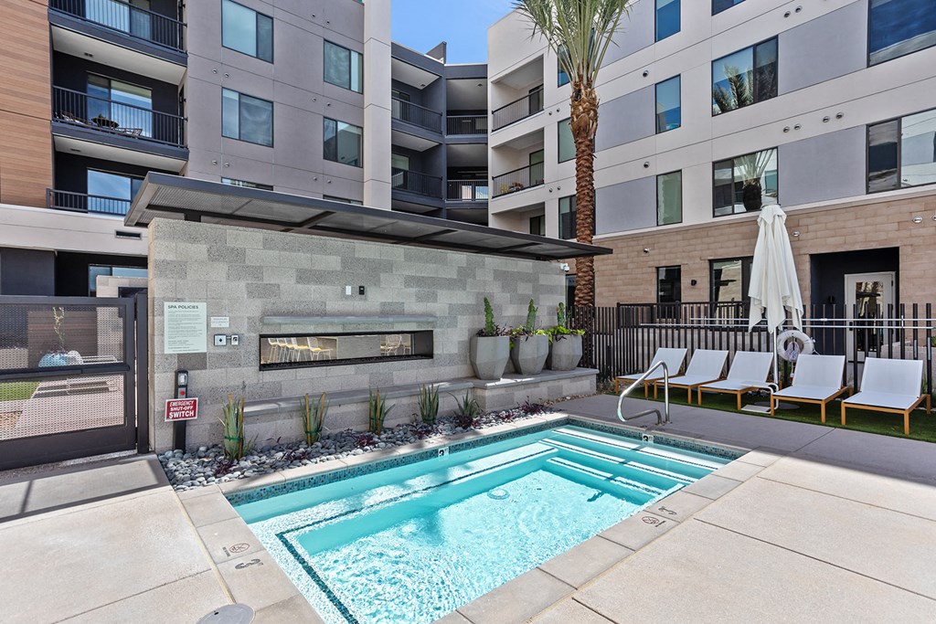 Spa at Trovita Rio Apartments in Tempe AZ June 2021