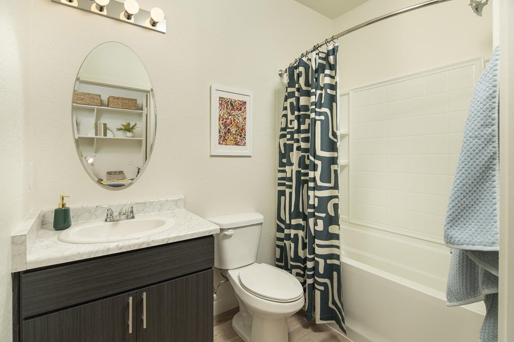 Spacious Bathroom at Cabana Bridges Apartments in Tucson Arizona