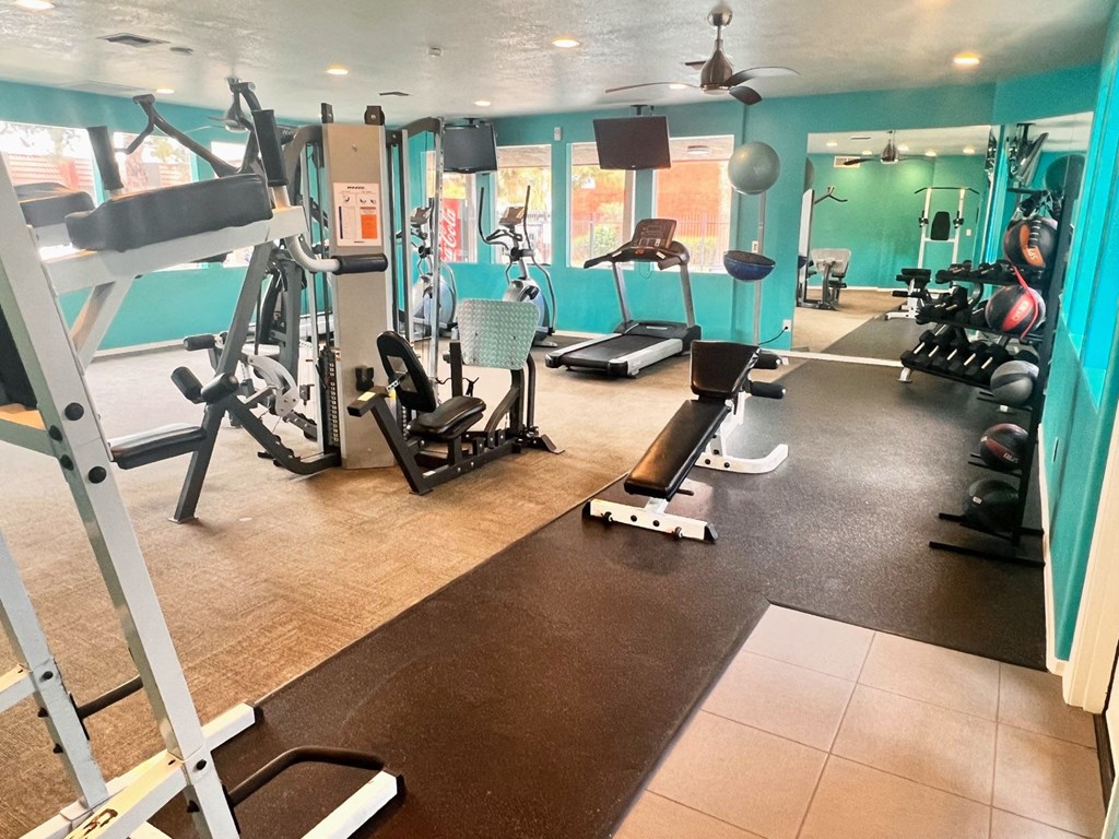 Spacious Gym at Ovation at Tempe Apartment Homes in Tempe Arizona