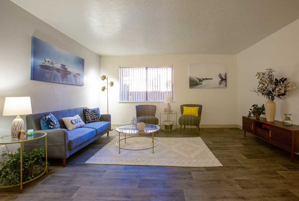 Spacious Living Room at The View at Catalina Apartments in Tucson Arizona