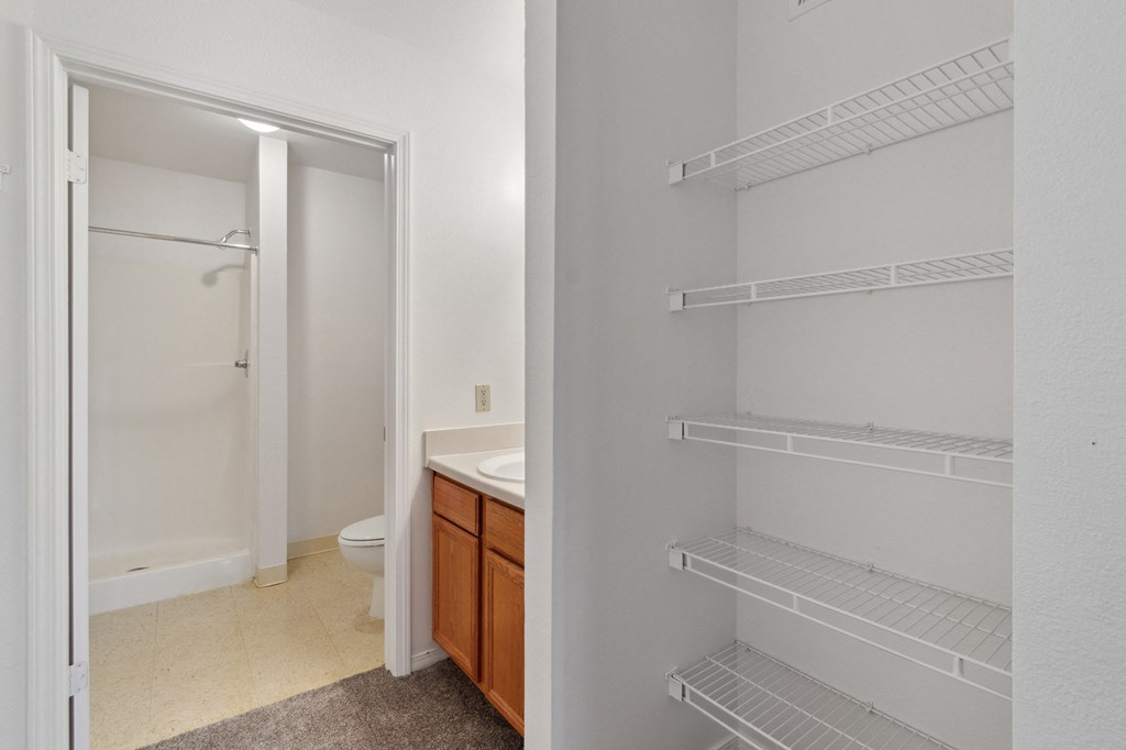 Storage and Bathroom at Pinehurst at Flagstaff in Flagstaff Arizona