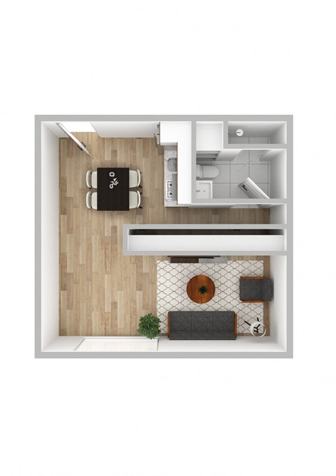 Studio floorplan