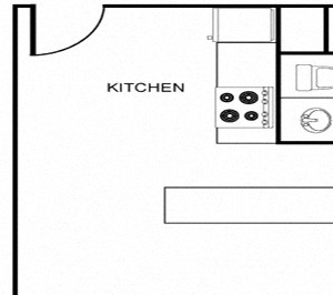 Studio floor plan image at Regency Apartments in Tempe AZ