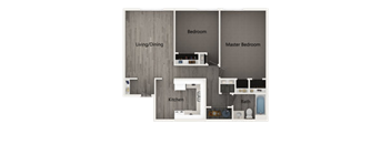 2 Bedroom 1 Bathroom