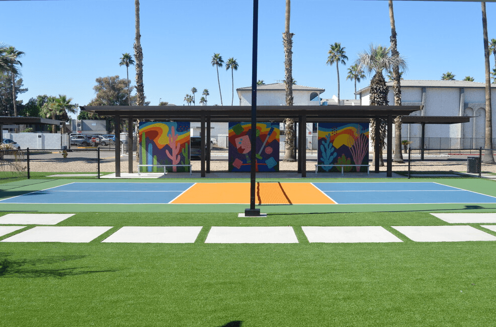 Tennis Court at Polanco Apartment Homes in Scottsdale Arizona