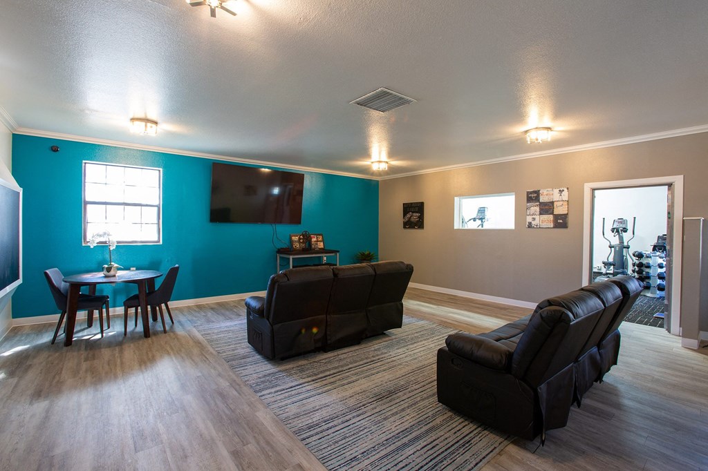 Theatre Room at Whispering Sands Apartments in Albuquerque
