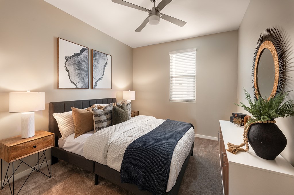 Three Bedroom Bedroom Three at The Ashley Townhomes in Chandler Arizona