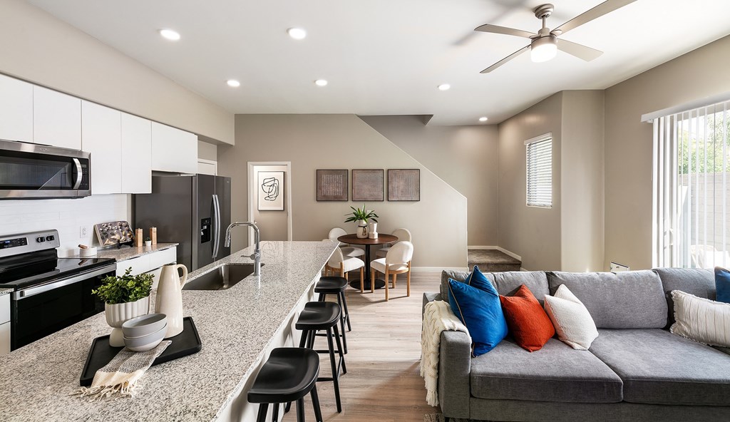 Three Bedroom Common Area at The Ashley Townhomes in Chandler