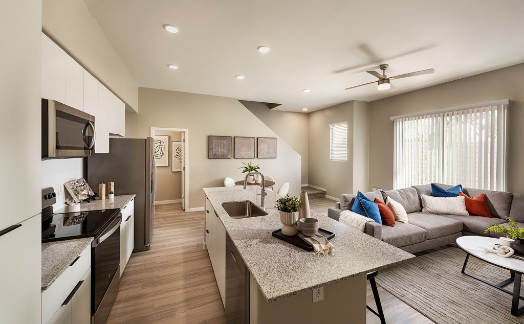 Three Bedroom Common Area at The Ashley Townhomes