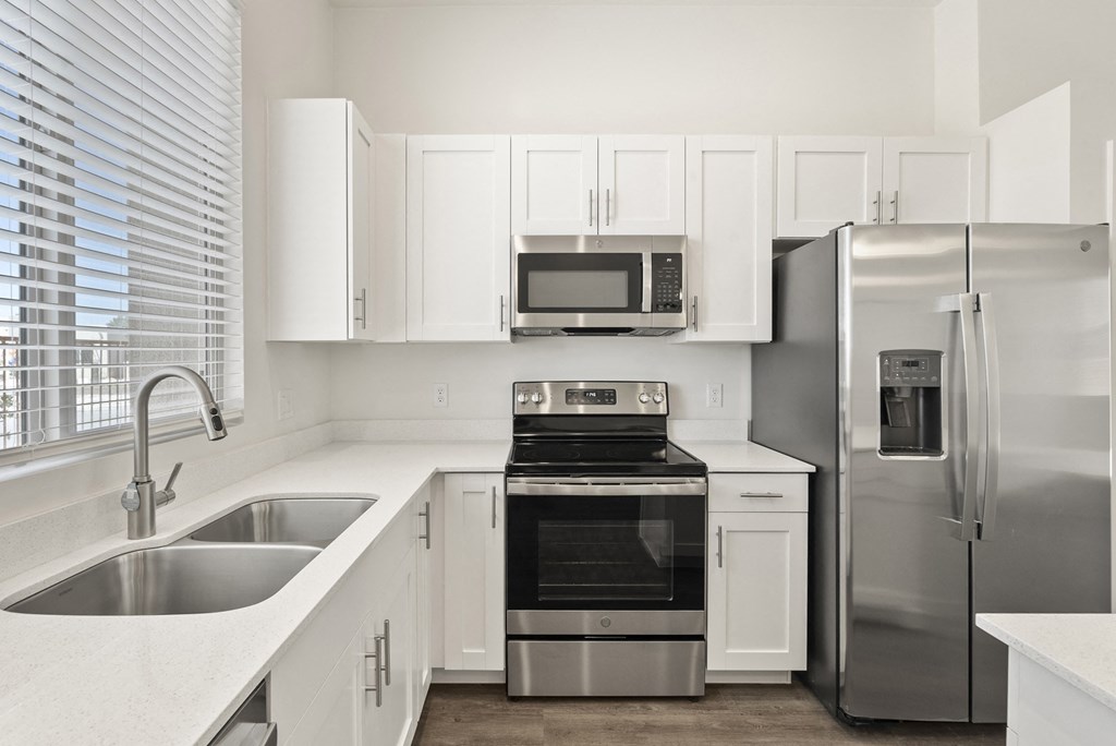 Three Bedroom Kitchen at Casitas Catalina Apartments in Tucson