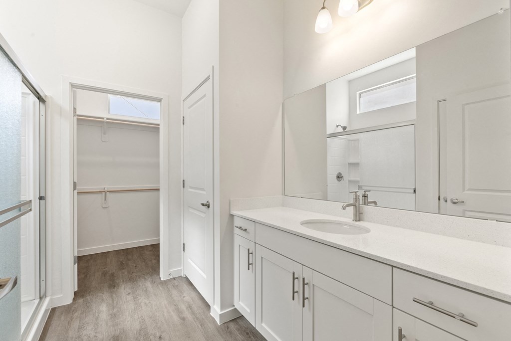 Three Bedroom Master Bathroom at Casitas Catalina Apartments in Tucson