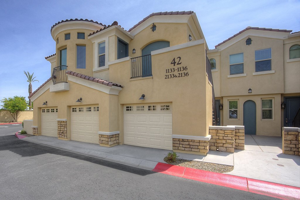 Townhome Apartment Exterior at Bella Victoria Apartments in Mesa Arizona January 2021