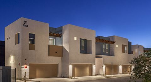 Townhome Exterior at The Prescott at Park West in Peoria Arizona