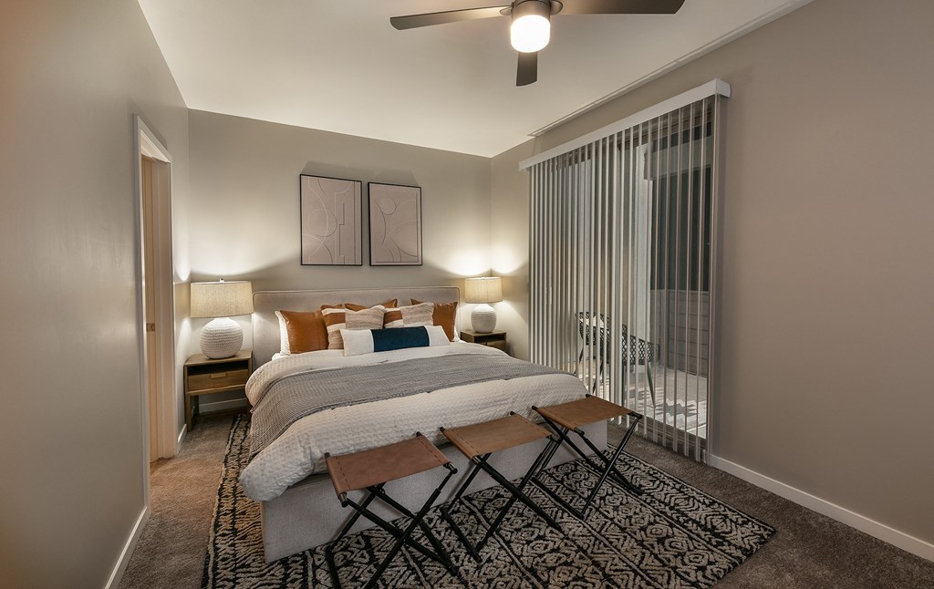 Two Bedroom Bedroom at The Ashley Townhomes in Chandler