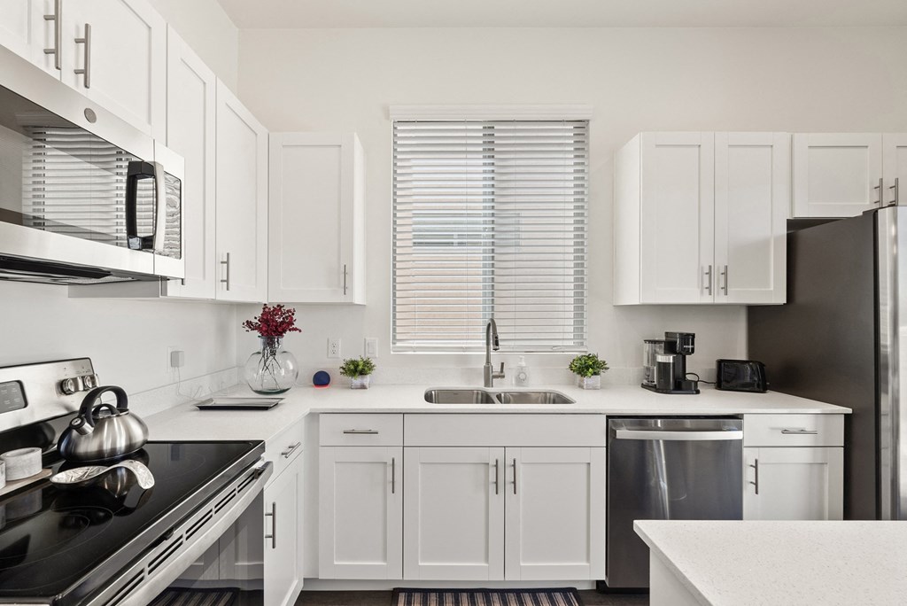 Two Bedroom Kitchen at Casitas Catalina Apartments in Tucson