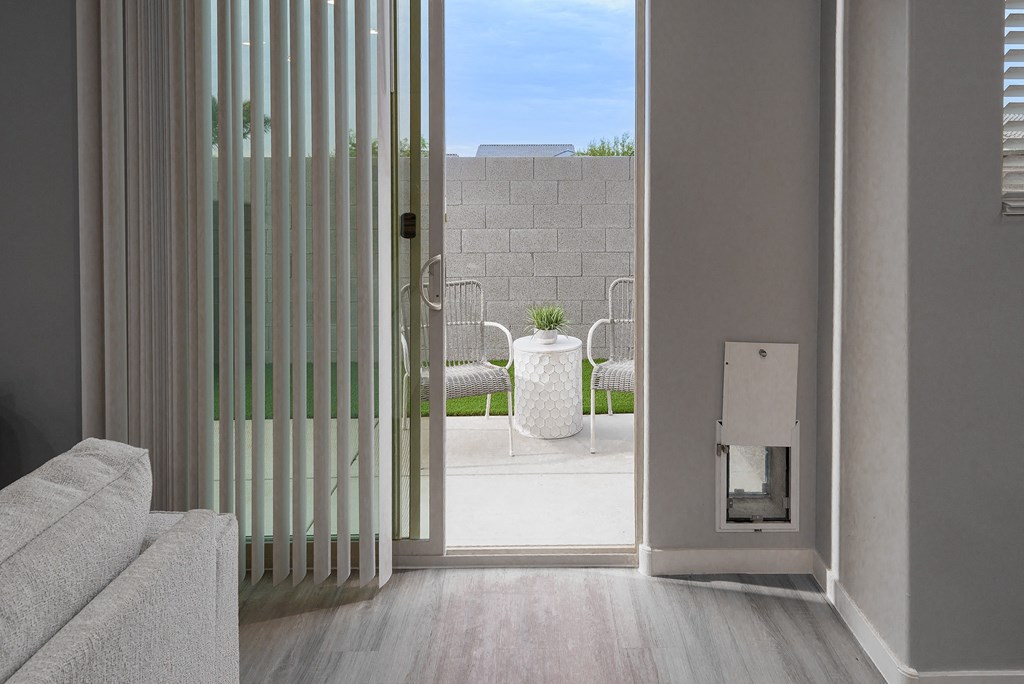 Two Bedroom Patio at The Ashley Townhomes in Chandler