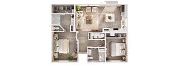 Two Bedroom Two Bathroom at Casitas Catalina in Oro Valley Arizona