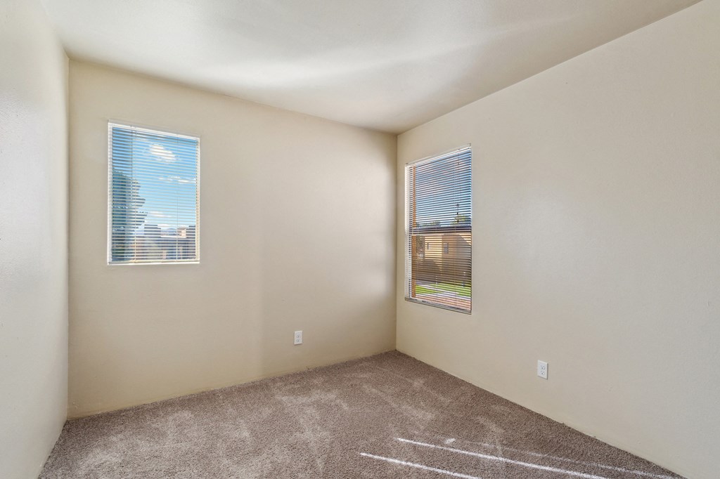 Two Window Bedroom at Copper Ridge Apartments in Kingman Arizona