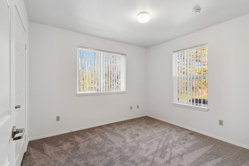 Two Window Bedroom at Pinehurst at Flagstaff in Flagstaff Arizona