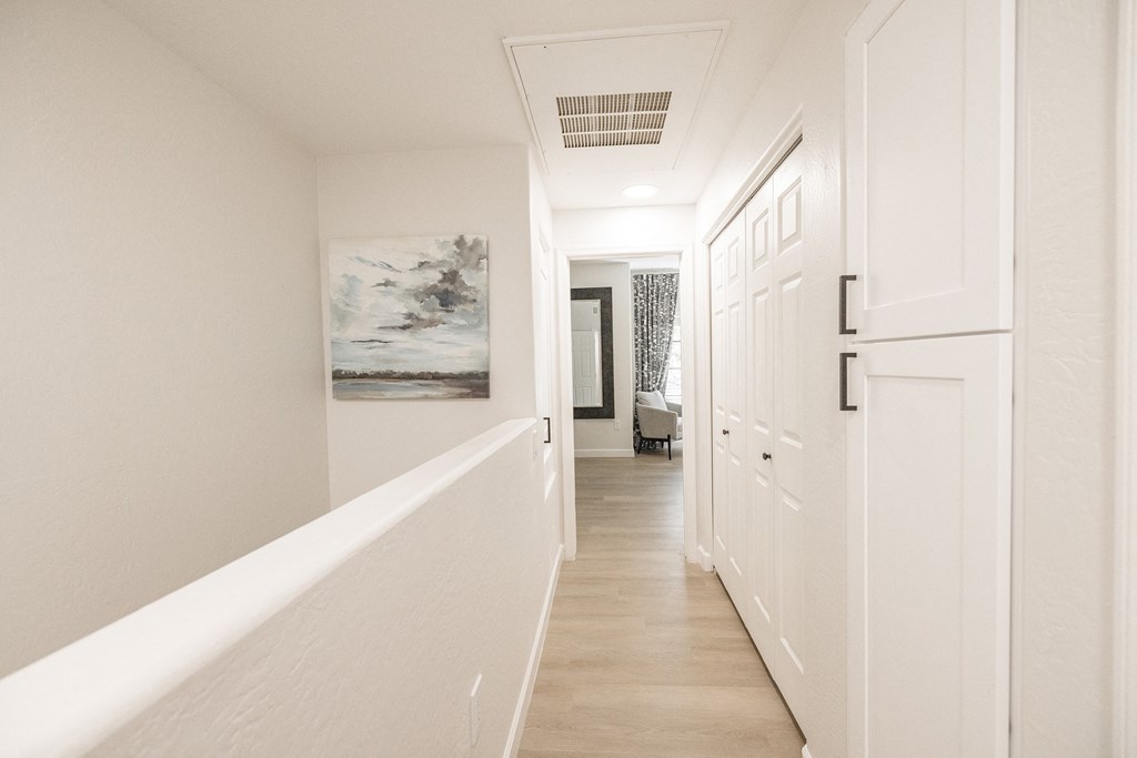 Upper Level Hallway at Haven Townhomes at P83 in Peoria Arizona