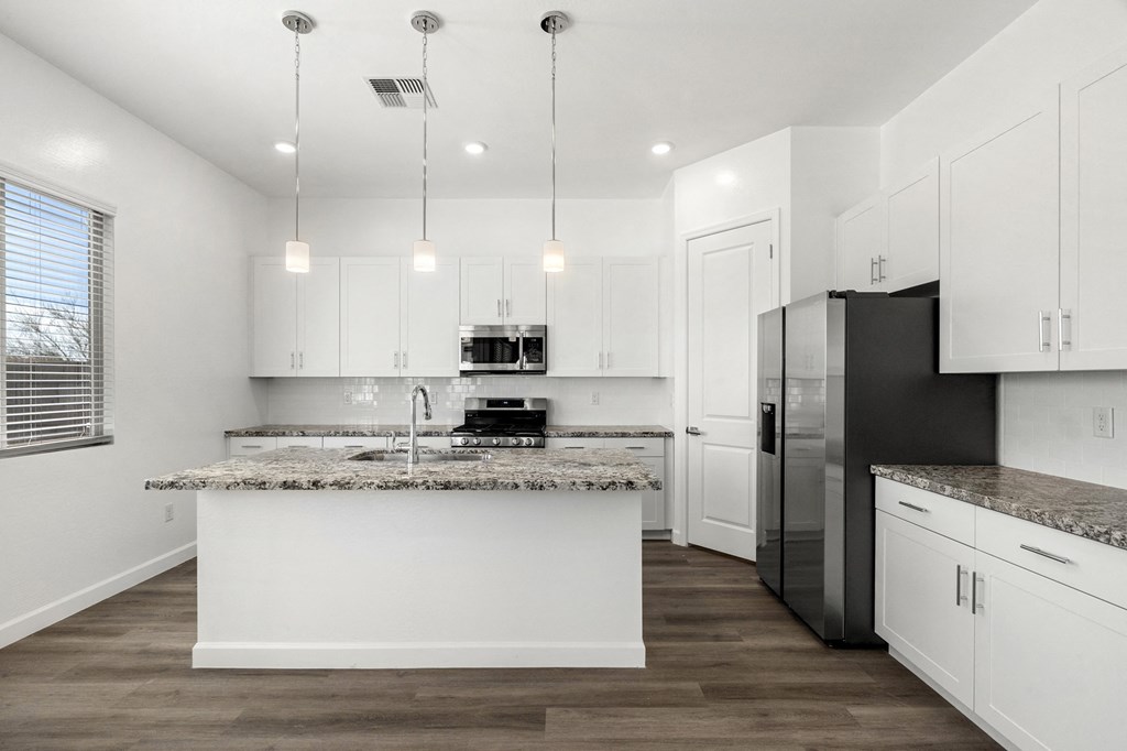 Valencia Kitchen with Breakfast at Bella Encanta Apartments in Mesa Arizona