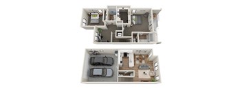 Two Bedroom Two and a Half Bath